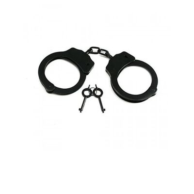 Black Double Lock Chain Handcuffs